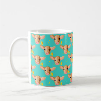 Kleine Kalb-Tasse mit Blume Kaffeetasse