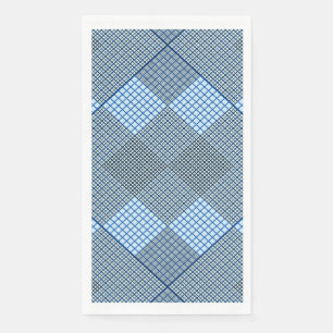 Kleine, karierte 2 Töne 04A Blau BG Serviette