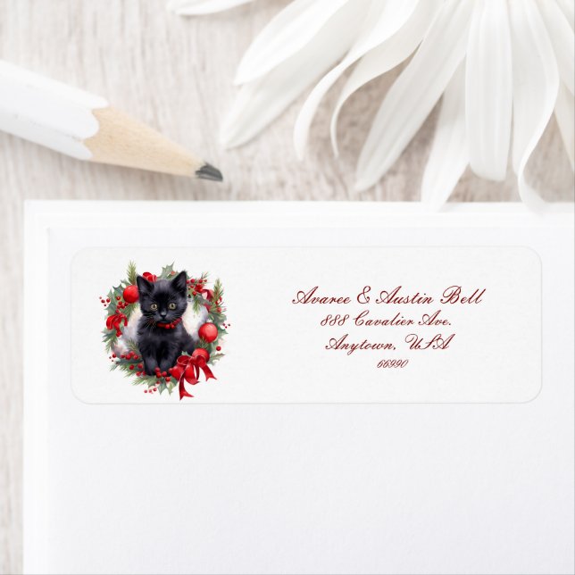 Kleine Kätzchen zu Weihnachten verkleidet (Insitu)