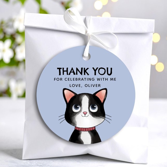 Kleine Katze danke Geschenkanhänger (Von Creator hochgeladen)