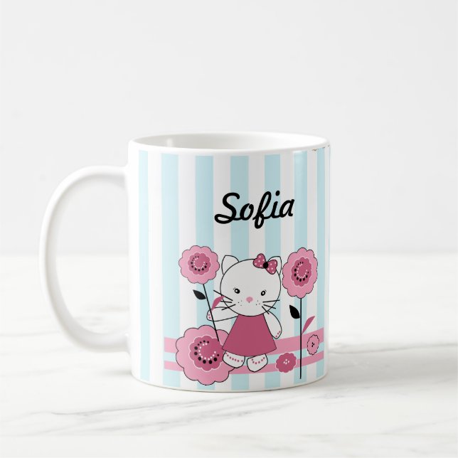 Kleine Katze Kaffeetasse (Links)