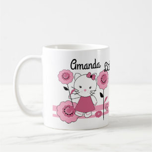 Kleine Katze . personalisiertes Dekor Kaffeetasse