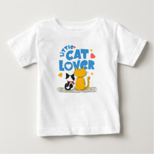 Kleine Katzenliebhaber Süße Zeichentrickfigur Baby T-shirt