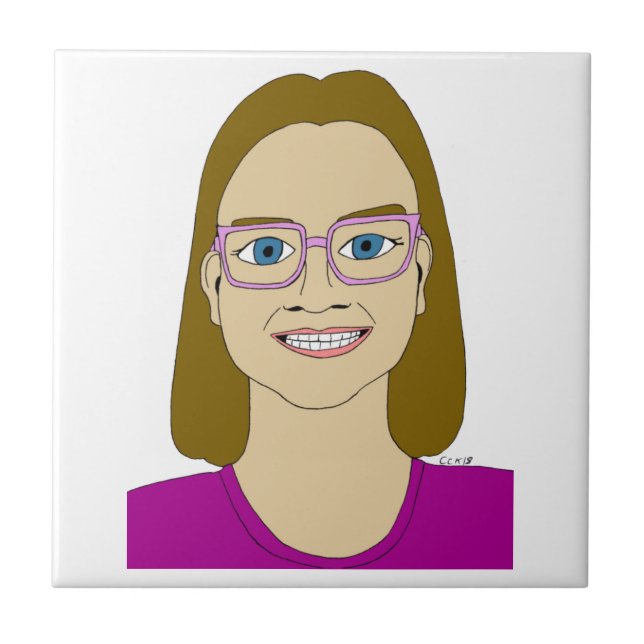 kleine Keramik Fliese (Vorderseite)