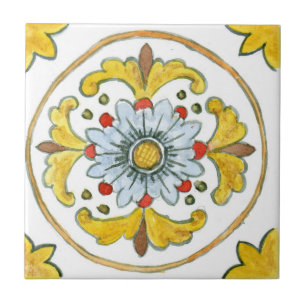 Kleine keramische Fliese Sizilien-inspiriert “Nubi