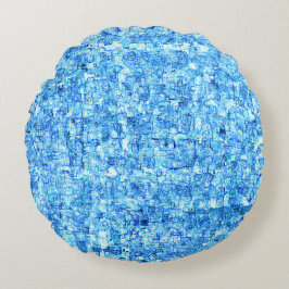 Kleine Kerben im zeichnend wie mit Stift Rundes Kissen