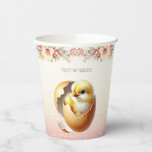 Kleine Kick-Hatching Blumenpapieraufnahmen Pappbecher
