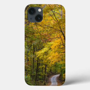 Kleine Kiesstraße gesäumt von Herbstfarben Case-Mate iPhone Hülle