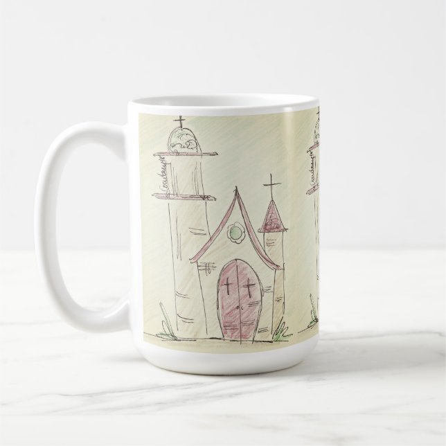 Kleine Kirche - Kaffee-Tasse Kaffeetasse (Links)