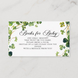 Kleine Kleeblatt Baby Duschbücher für Baby Begleitkarte