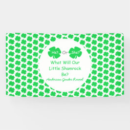 Kleine Kleeblatt-Geschlechtsoffenbarung Banner