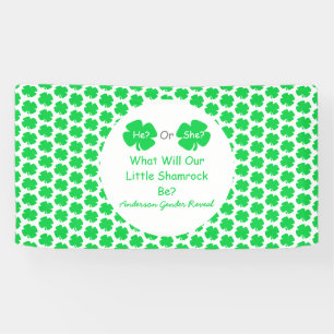 Kleine Kleeblatt-Geschlechtsoffenbarung Banner