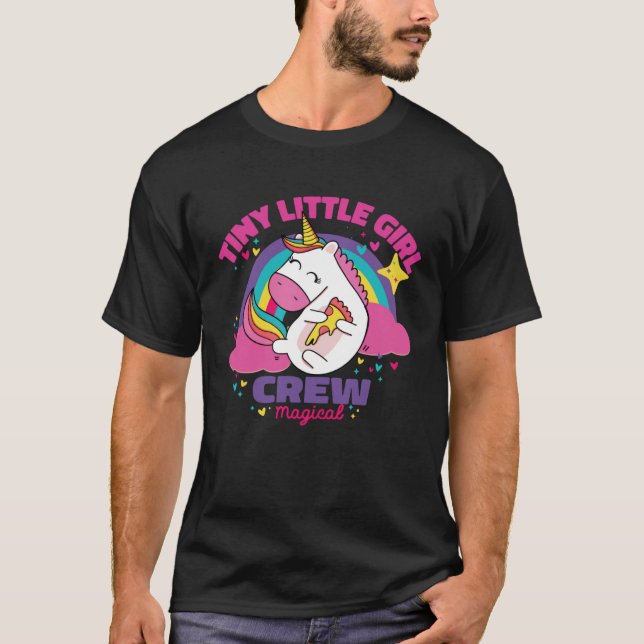 Kleine kleine Mädchen aus dem Unicorn Magical Yu T-Shirt (Vorderseite)