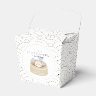 Kleine Klöße Blaue Baby Shower Favor Box Geschenkschachtel