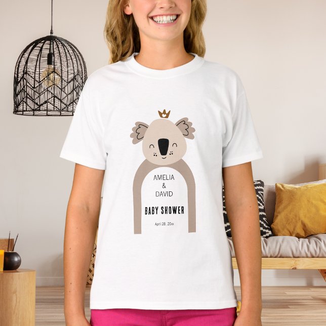 Kleine Koala-Krone Neutrale Babyparty T-Shirt (Von Creator hochgeladen)