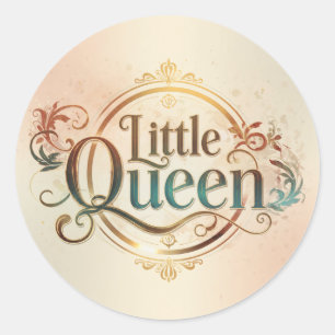 Kleine Königin Kokette Rund Sticker