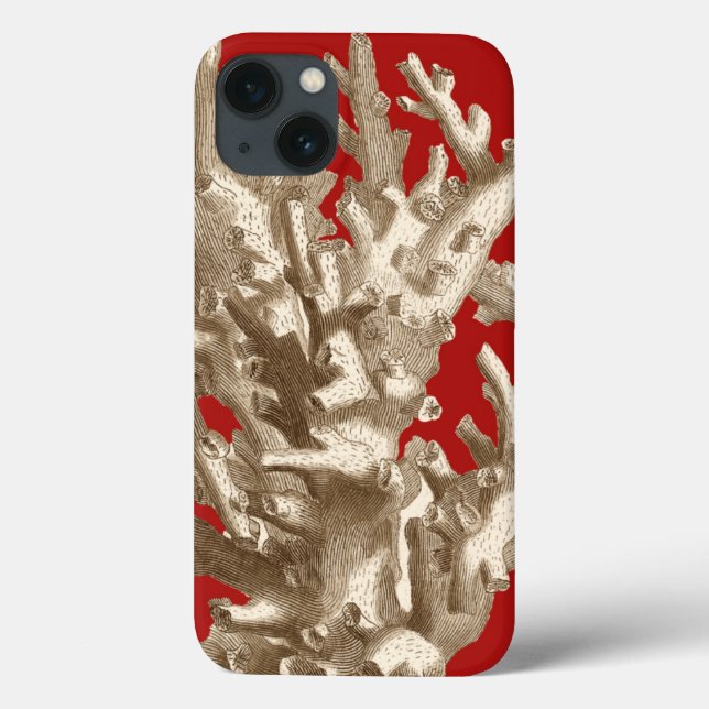 Kleine Koralle in Rot Case-Mate iPhone Hülle (Rückseite)