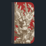 Kleine Koralle in Rot Geldbeutel Hülle Für Das Samsung Galaxy S4<br><div class="desc">Gehen Sie unter Wasser,  um das Meer mit all diesen verschiedenen Meereslebewesen zu erkunden. Dieses Vintage Stück Meereskunst mit rotem Hintergrund und stilvoller brauner Koralle ist eine perfekte Ergänzung zu allen Meeresanemonisten. Holen Sie sich noch heute Ihren Kunstdruck auf Ihr Produkt.</div>