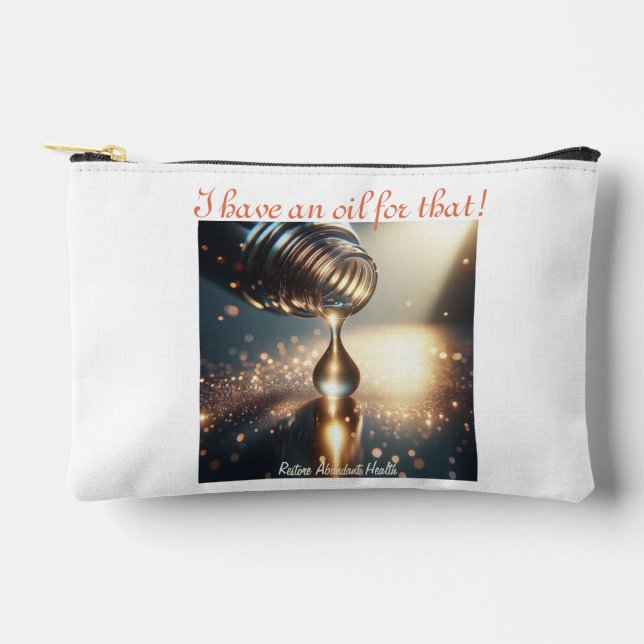 Kleine Kosmetiktüte - oder ätherische Öllasche Zubehörtasche (Vorderseite)