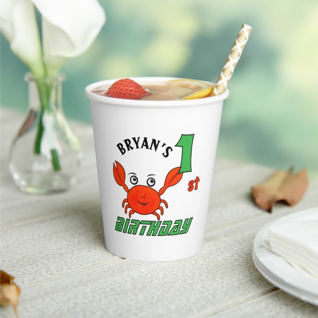 Kleine Krabbe Pappbecher (In Situ)