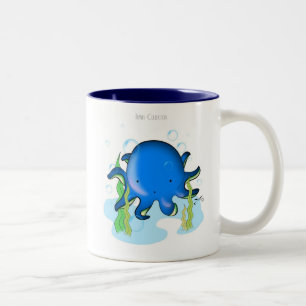 Kleine Kraken-Tasse Zweifarbige Tasse
