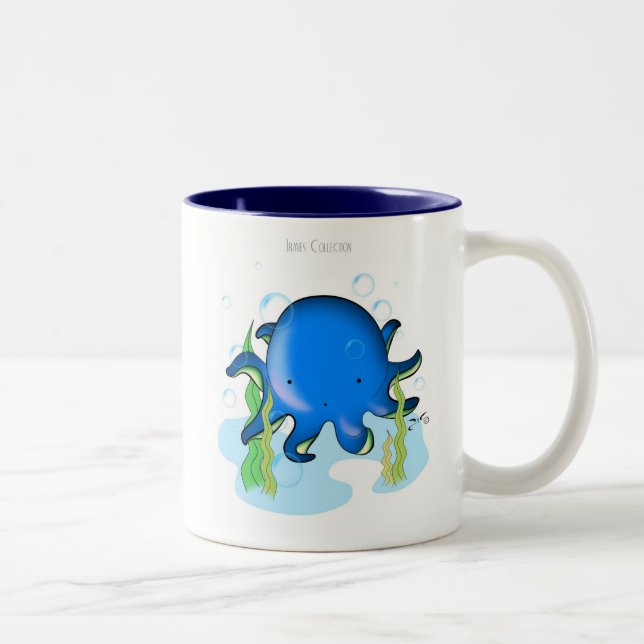 Kleine Kraken-Tasse Zweifarbige Tasse (Rechts)