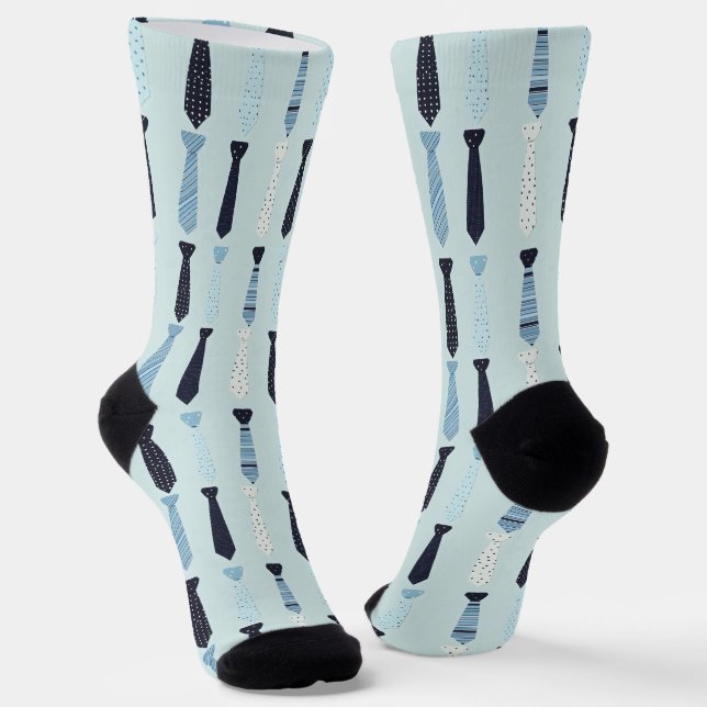 Kleine Krawatte Niedliches Muster Socken (Gewinkelt)