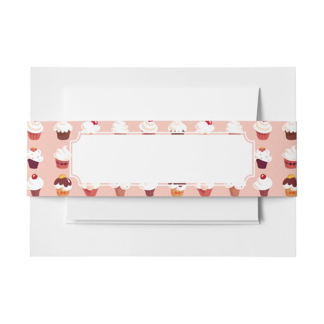 Kleine Kuchen Einladungsbanderole (Vorderseite Beispiel)