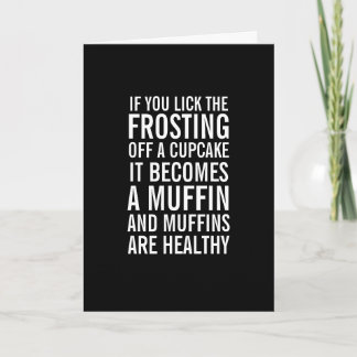 Kleine Kuchen in Muffin-lustige Geburtstags-Karte Karte