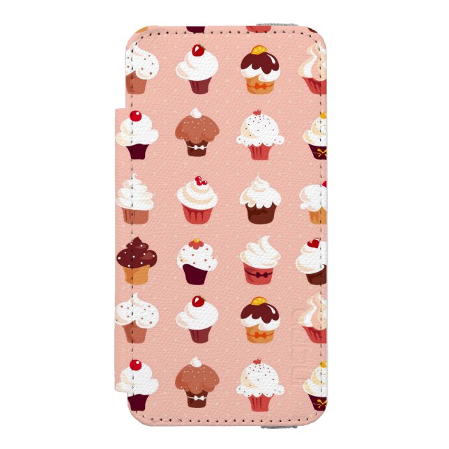 Kleine Kuchen Incipio iPhone Geldbeutel-Hülle (Folio Vorderseite)