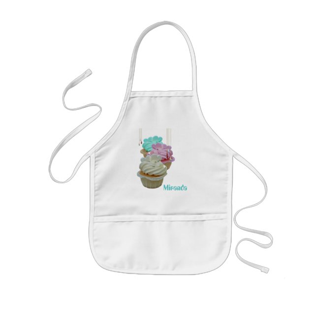 Kleine Kuchen mit Bling! Kinderschürze (Vorne)