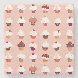 Kleine Kuchen Steinuntersetzer