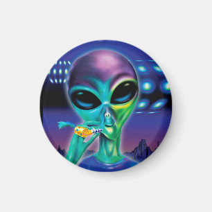 Kleine Kühlschrankmagnet Alien bringt mich zu dein Magnet