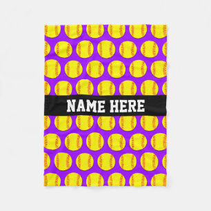 Kleine kundenspezifische Fleecesoftball-Decke - Fleecedecke