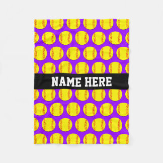 Kleine kundenspezifische Fleecesoftball-Decke - Fleecedecke