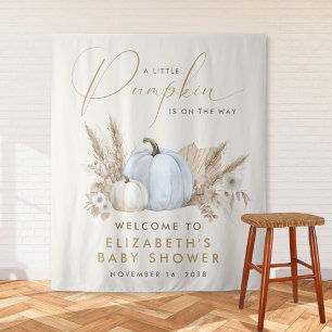 Kleine Kürbis-Baby-boy-Shower-Willkommen Wandteppich