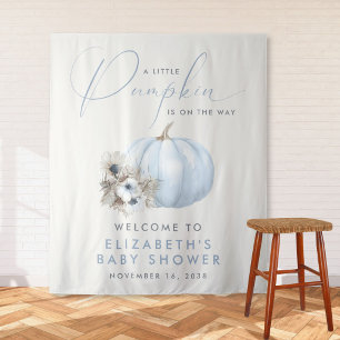 Kleine Kürbis-Baby-boy-Shower-Willkommen Wandteppich