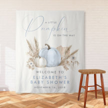 Kleine Kürbis-Baby-boy-Shower-Willkommen