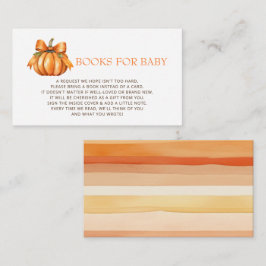 Kleine Kürbis Babydusche Anfrage Begleitkarte