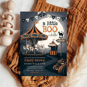 Kleine Kürbis-Halloween-Baby-Shower-Einladung Einladung