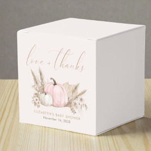 Kleine Kürbis Herbst Baby Mädchen Shower Geschenkschachtel