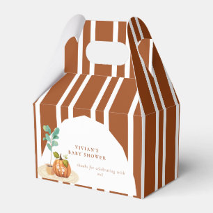 Kleine Kürbis Herbst Baby Shower Geschenkschachtel