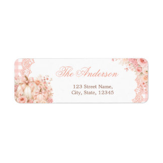 Kleine Kürbis Herbst Baby Shower Rücksendeadresse