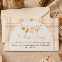 Kleine Kürbis Herbst Bücher für Baby Shower Einlag