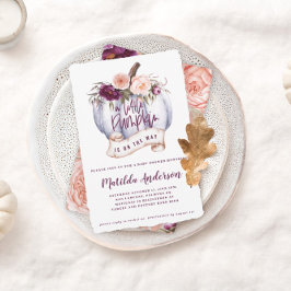 Kleine Kürbis Wasserfarbenfall Babydusche