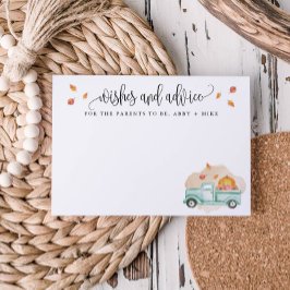 Kleine Kürbis Wünsche und Ratschläge, Herbstwagen Hinweiskarte