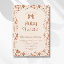 Kleine Kürbisblätter Herbst-Schleifen-Baby-Party