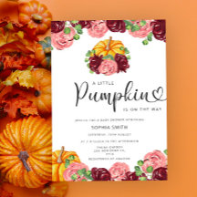 Kleine Kürbisburgundische Babydusche