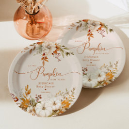 Kleine Kürbisdusche Pappteller