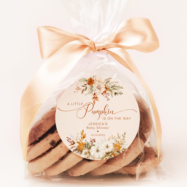 Kleine Kürbisdusche Runder Aufkleber (Von Creator hochgeladen)